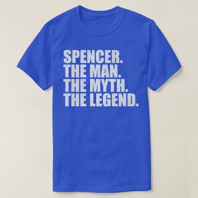 Camiseta SpencerSpencer Nome Spencer nome dado (Frente do Design)