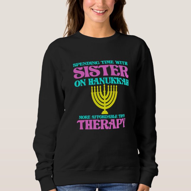 Camiseta Spending Time With Sister On Hanukkah Jewish Jew G (Frente)