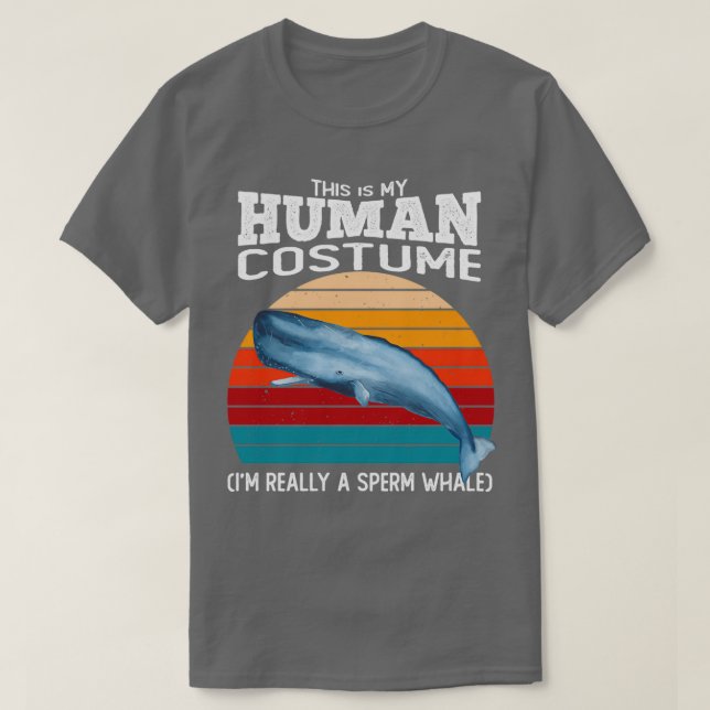 Camiseta Sperm Whale Halloween Costume (Frente do Design)