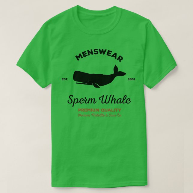 Camiseta Sperm Whale menswear (Frente do Design)