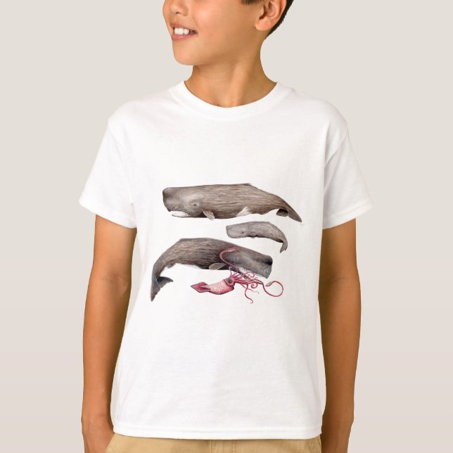 Camiseta Sperm whale trio (Frente)