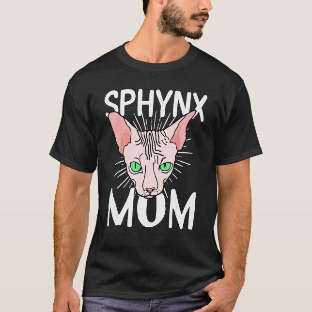 Camiseta sphynx cat mom  Hairless Breed Sphynx Kitten (Frente)