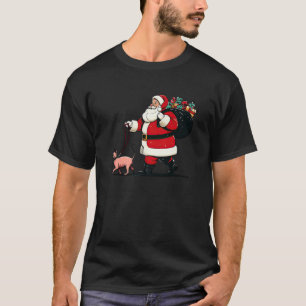 Camiseta Sphynx Cat Papai Noel Engraçado Pet Natal Premium