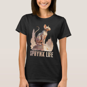 Camiseta Sphynx Cat Watercolor Sphynx Life Cat Mãe Pai