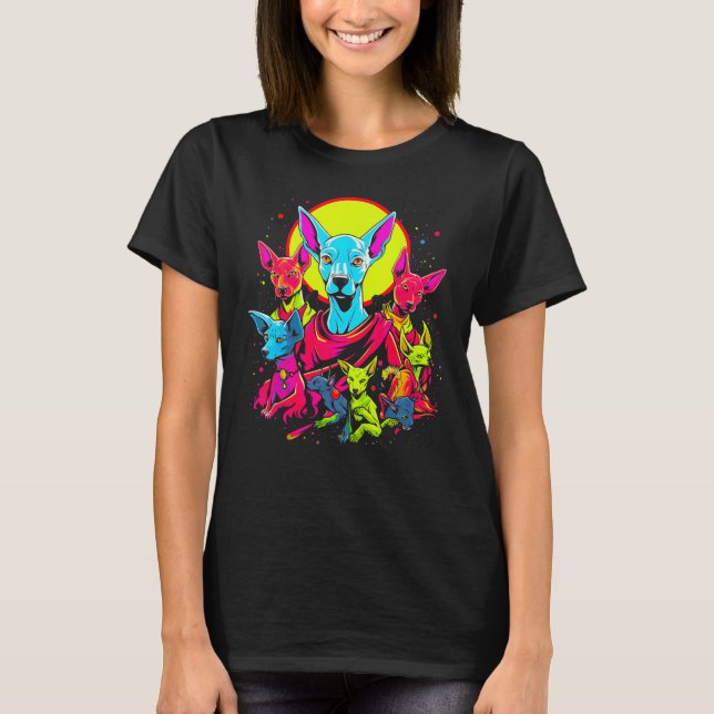 Camiseta Sphynx Hairless Cat Abstract Art (Frente)
