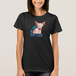 Camiseta Sphynx Kitten Pop Art No Hair Não Se Importa