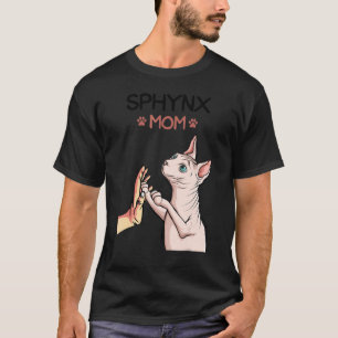 Camiseta Sphynx Mãe Cat Sphinx Cabeçalho Proprietário de Ga