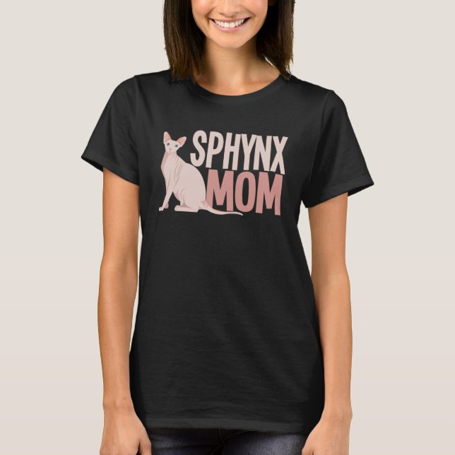 Camiseta Sphynx Mama Cat (Frente)