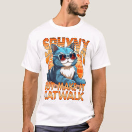 Camiseta Sphynx, mas faça-o andar