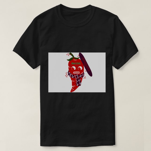 Camiseta Spicy Hot Pepper Illustration (Frente do Design)