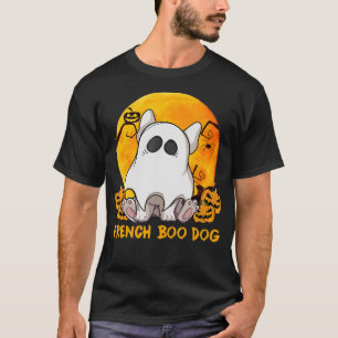 Camiseta Spider Gift Bulldog Francês Com Pumpkin Spider