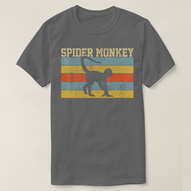 Camiseta Spider Monkey Vintage (Frente do Design)