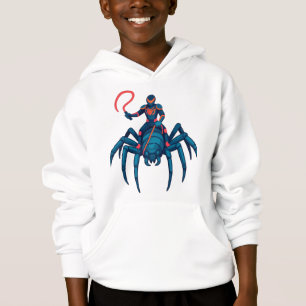 Camiseta Spider Rider Hoodie - Cartografia de Ação Neon