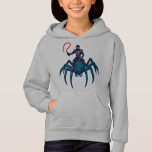 Camiseta Spider Rider Hoodie - Cartografia de Ação Neon