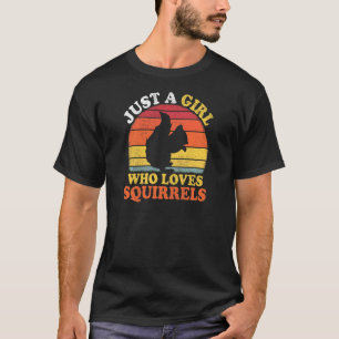 Camiseta Spider Vintage Apenas Uma Rapariga Que Ama Aranhas