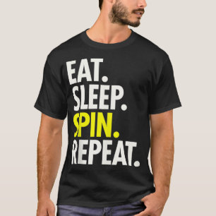Camiseta SPIN DE SONO DE EAT REPEAT Mulheres A Girem Ciclis