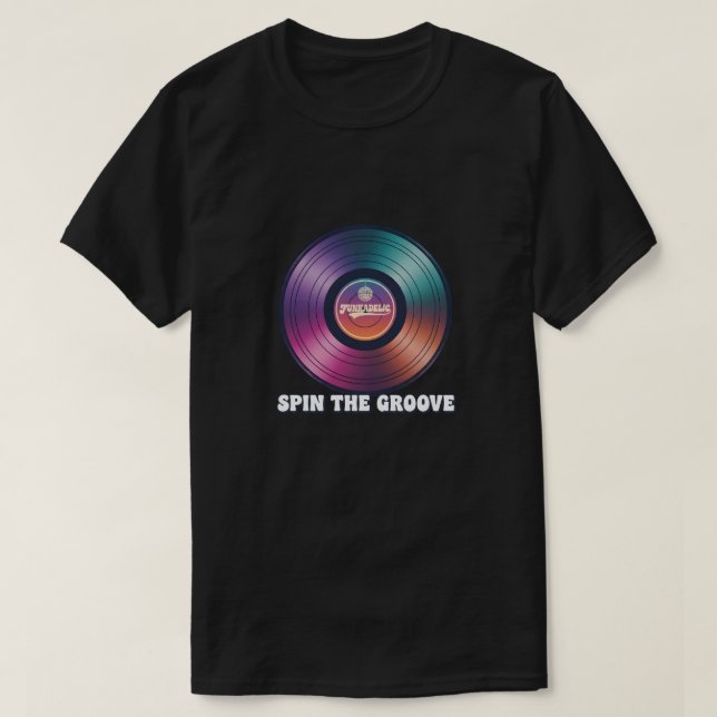 Camiseta Spin the groove (Frente do Design)