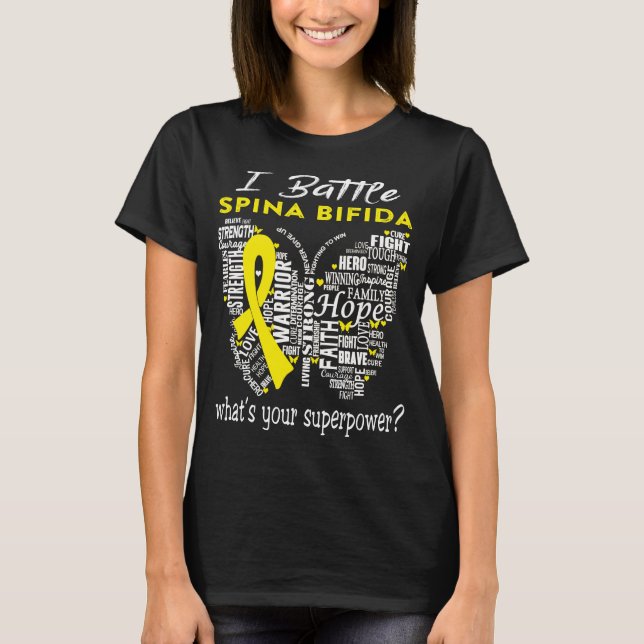 Camiseta Spina Bifida Awareness Month Ribbon Gifts (Frente)