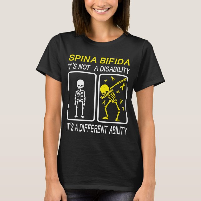 Camiseta Spina Bifida Não é uma deficiência (Frente)