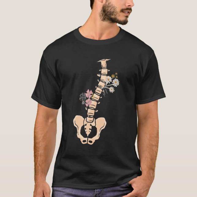 Camiseta Spine Vertebrae Medicina Estudante Futuro Surge da (Frente)