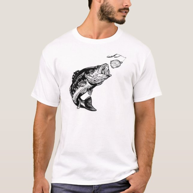 Camiseta Spinnerbait de ataque do baixo (Frente)