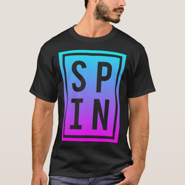 Camiseta Spinning Class Saying Spin Workout Exercise Bike F (Frente)