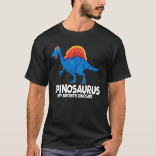 Camiseta Spinosaurus Meu Dinosaurio Favorito Crianças Spino