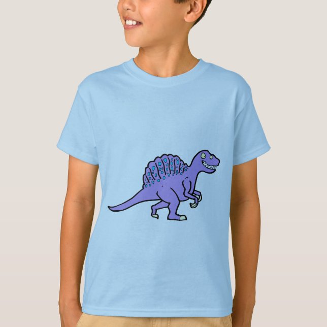 Camiseta Spinosaurus roxo (Frente)