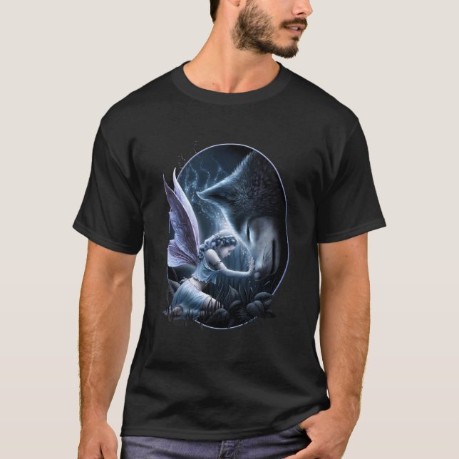 Camiseta Spiral Original Sagrado Bond Fairy E Wolf (Frente)