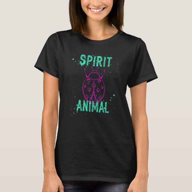Camiseta Spirit Animal Ladybug Lover Pink Animals Comfort C (Frente)