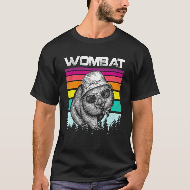 Camiseta Spirit Animal Womba Vintage Wombat (Frente)