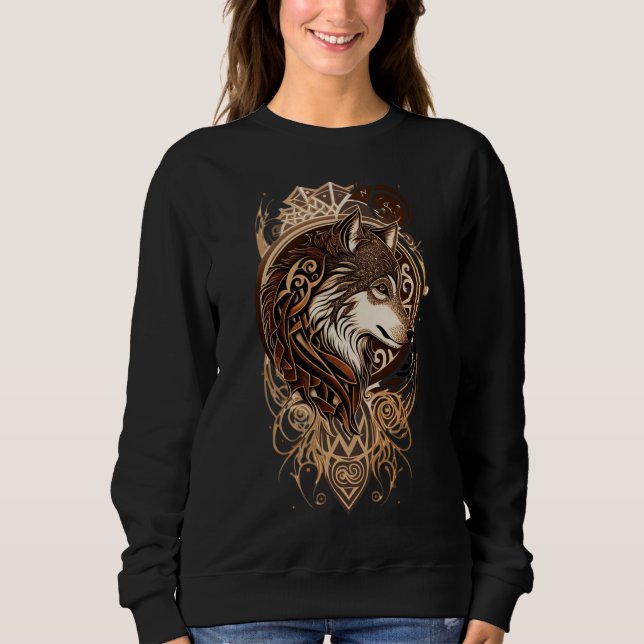 Camiseta Spirit of the Wolf The Watcher Alpha Soul Wolf of  (Frente)