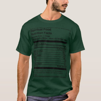 Camiseta Spiritual Food Jesus Faith Based Christian