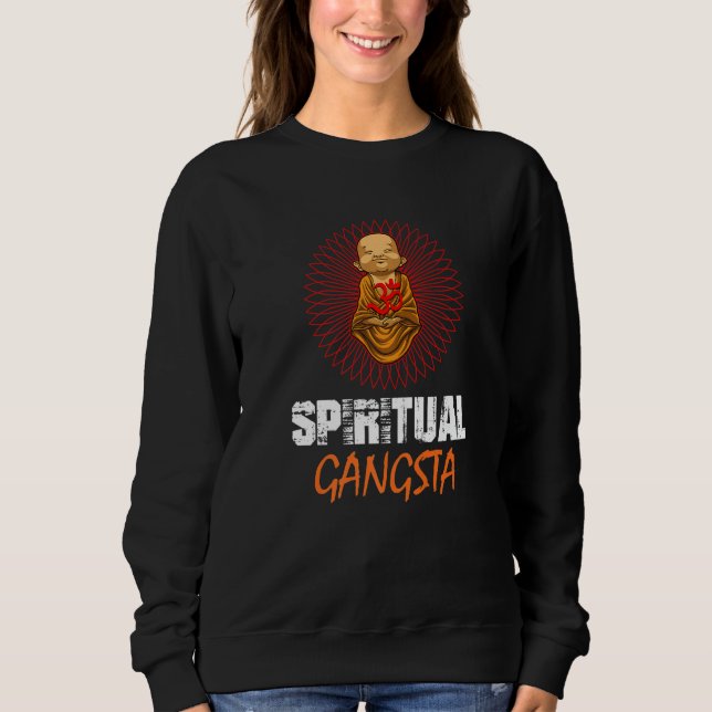 Camiseta Spiritual Gangsta baby buddha yoga lotus blossom (Frente)