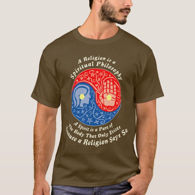 Camiseta Spiritualist (escuro) (Frente)