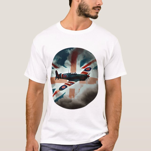 Camiseta Spitfire Airplane Fighter Plane Inglaterra (Frente)