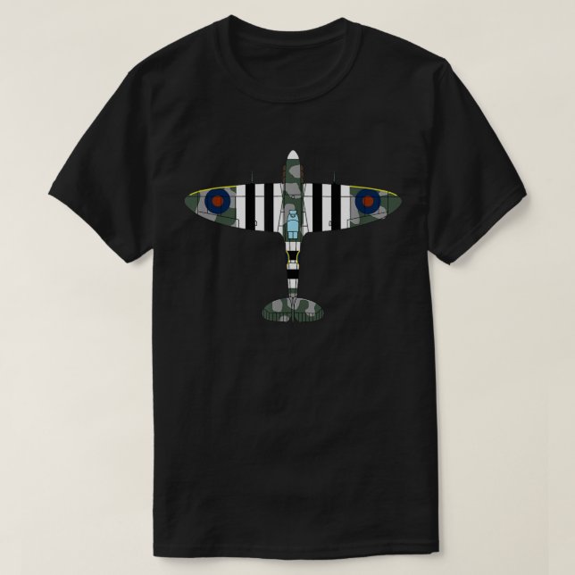 Camiseta Spitfire Avião Britânico Icônico da Segunda Guerra (Frente do Design)