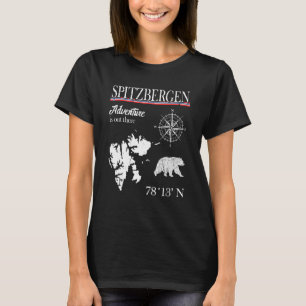 Camiseta Spitzbergen Svalbard - A Aventura Está Lá - Não