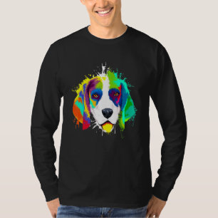 Camiseta Splash Art Colorle Beagle Dog