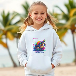 Camiseta Splash Colorido da Tartaruga-