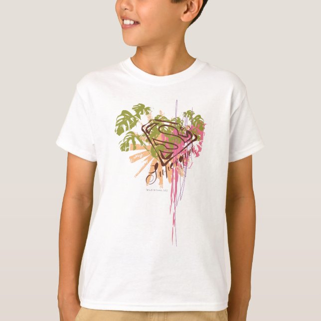 Camiseta Splash de Cor da Supergirl (Frente)