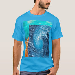 Camiseta Splash Mens do Oceano Pacífico