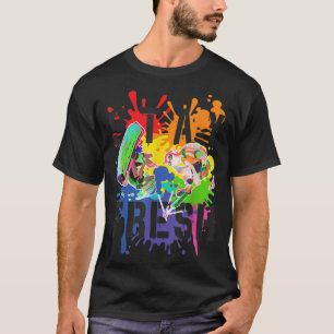 Camiseta Splatoon Pride Mantenha-Se Fresco De Tinta Arco-Ír