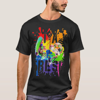 Camiseta Splatoon Pride Permaneça Fresco Pinta Arco-Íris Sp