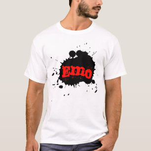 Camiseta Splatter da pintura de Emo