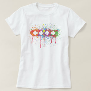 Camiseta Splatter da seta