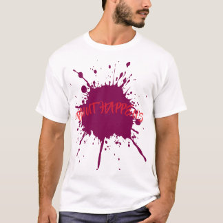 Camiseta Splatter de pintura roxa
