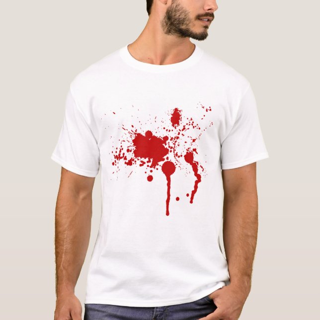 Camiseta Splatter do sangue (Frente)