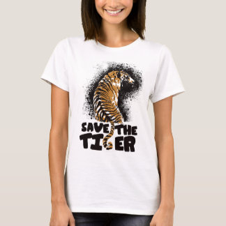 Camiseta splatter do tigre