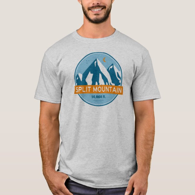 Camiseta Split Mountain Califórnia Estrelas Lua (Frente)